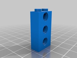 lego brick - 2x1h3 technic construction toys customized 3d print model - Mito3D