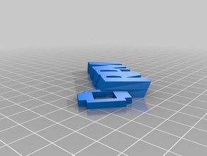 my customized iamburny's text - rpm organization 3d print model - Mito3D
