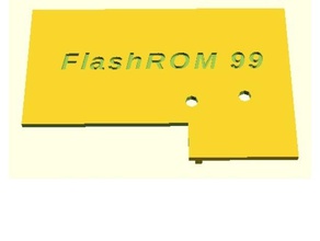 ti-99 flashrom99 caso eletrônica 3d print model - Mito3D
