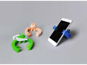 smartphone hugger telefono cellulare alien titolare mobile monster stand supporto per 3d print model - Mito3D