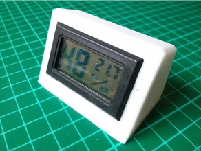 ebay higrómetro del termómetro de soporte oficina cuadro caso escritorio humedad el sensor pie temperatura 3d print model - Mito3D