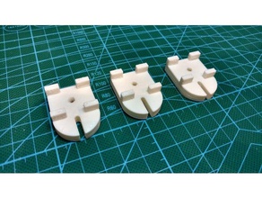 kossel circular print bed holder 3d printer parts mini printbed 3d print model - Mito3D