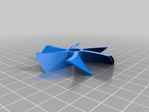 my customized openscad turbine propeller generator engineering 3d print model - Mito3D