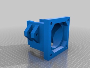 chinese e3d clone shroud 40mm fan 3d printer parts v6 3d print model - Mito3D