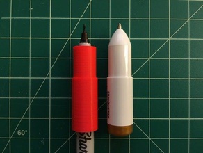 özelleştirilebilir cameo kalem adaptör siluet hobi bağdaştırıcı 3d print model - Mito3D