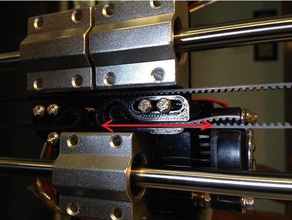anet a8 x-axis belt tensioner 3d printing x axis 3d print model - Mito3D