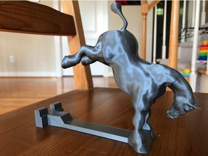 horse phone stand no support sculptures 3d print model - Mito3D