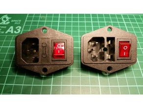 borne de prise d'alimentation porte-fusible L'impression 3d 3d print model - Mito3D