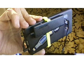 galaxy note 5 cas bose qc20 clip téléphone mobile 3d print model - Mito3D