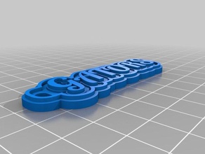 gators Anahtarlık özelleştirilmiş 3d print model - Mito3D