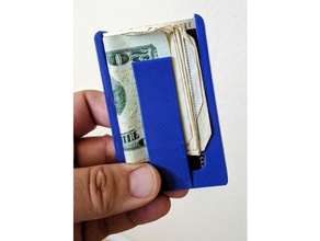 tarjeta de crédito monedero clip dinero accesorios 3d print model - Mito3D