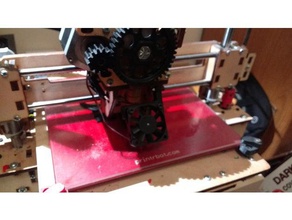 printrbot + wooden fan bracket 3d printer accessories 40mm mount plus 3d print model - Mito3D
