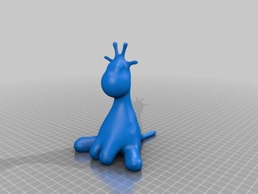 sitzende giraffe Tiere 3d print model - Mito3D