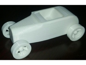 modèle de roadster, voiture course des véhicules ford hot rod roadster rue la tige 3d print model - Mito3D