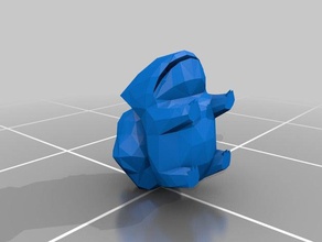 pokemon 1-3 Kreaturen bulbasaur bisaknosp low-poly venusaur 3d print model - Mito3D
