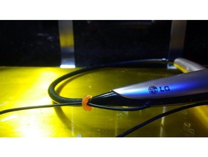 lg tone wireless cable clip music 3d print model - Mito3D