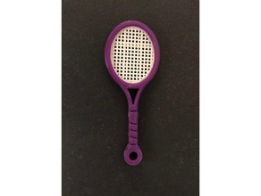 raquette porte-cles llaveros porte-cl s raqueta de tenis 3d print model - Mito3D