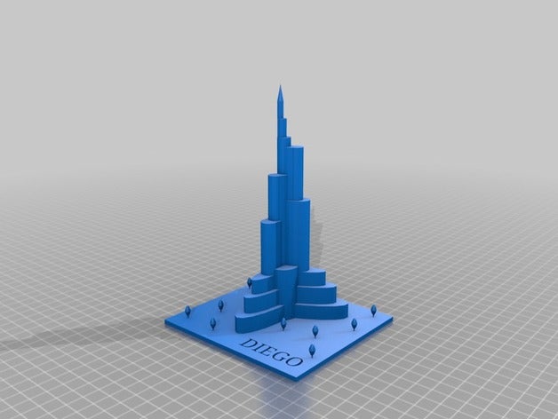 burj khalifa L'impression 3d 3D print model - Mito3D