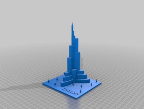 burj khalifa 3d-drucken 3d print model - Mito3D