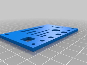 test plate hinged flap 3d printing tests 3d print model - Mito3D