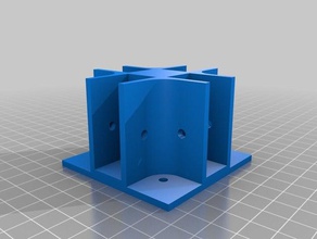 x wall brace organization customized 3d print model - Mito3D