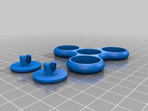fidget spinner juguete remix 2robotguys diy 3d print model - Mito3D