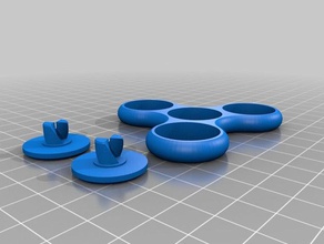 fidget spinner toy remix 2robotguys le bricolage 3d print model - Mito3D