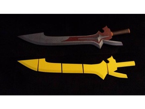 dual dust blades cinder fall rwby costume cosplay prop 3d print model - Mito3D