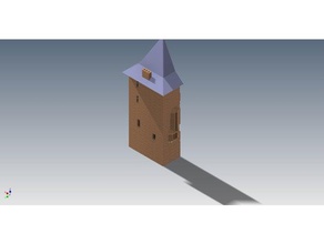 kale erkelenz - burg binalar ve yapılar mimarlık architektur brugturm kule Ortaçağ Kulesi mittelalter 3d print model - Mito3D