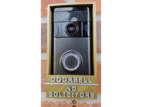 ring video doorbell frame household 3d print model - Mito3D