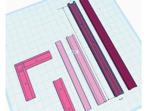 led-Streifen-Halter-panel diy Halter led led-Streifen 3d print model - Mito3D