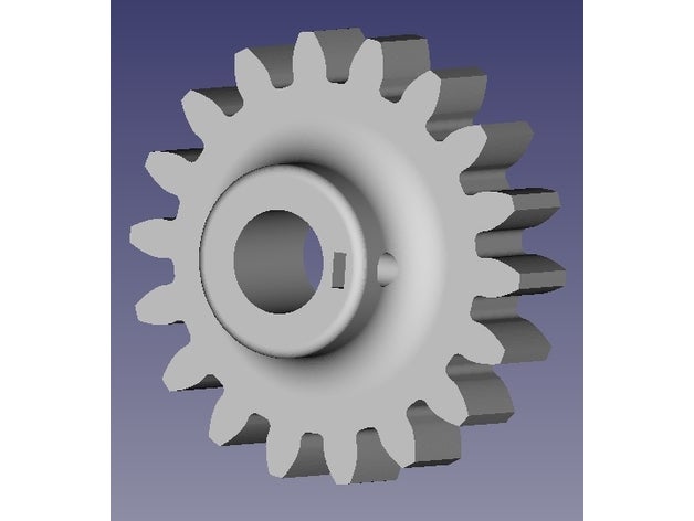 zahnrad gear 18 z hne il fai da te 3D print model - Mito3D