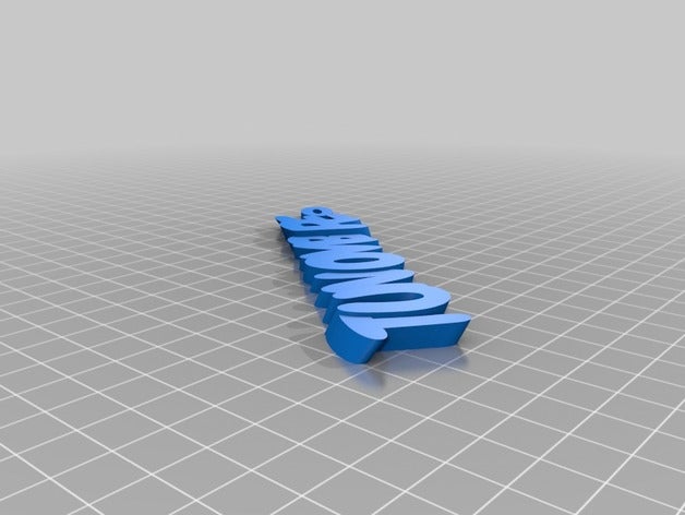 tu nombre organization customized 3D print model - Mito3D