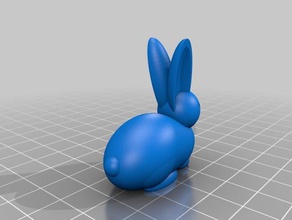 my customized bunny animals 3d print model - Mito3D