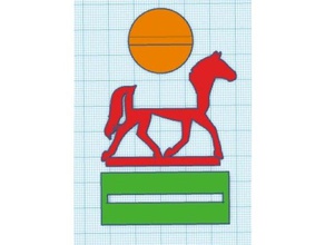silhouette minis - set 8 horse mount rider toys & games 3d print model - Mito3D