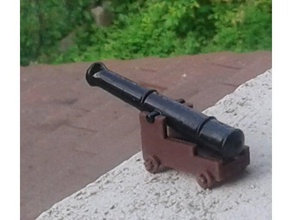 xviii - xix canhão modelo de móveis canon miniatura miniaturas 3d print model - Mito3D