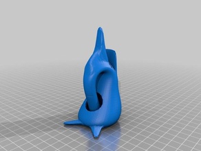 Gläser-Halter klein-Flasche Mathe-Kunst 3d print model - Mito3D