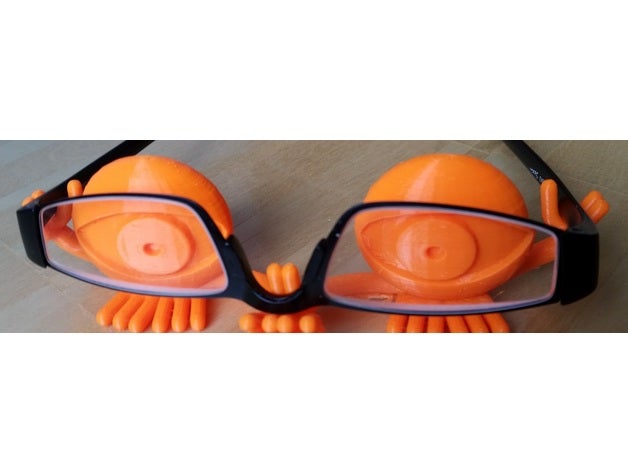 suporte de óculos olho 3D print model - Mito3D