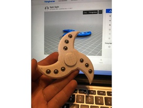 spin juguetes mecánicos fidget inquietud mano spinner juguete 3d print model - Mito3D