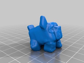 tofupuppy Spielzeug & Spiele Hund Figur tofudog - 3d print model - Mito3D