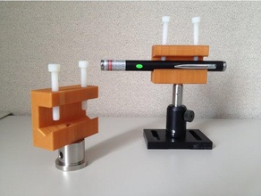 laser-Zeiger montieren Physik & Astronomie laser laser-pointer mount der optomechanischen v-mount 3d print model - Mito3D
