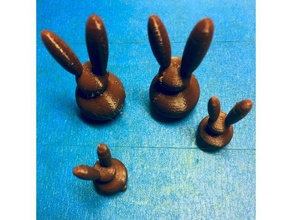 basit tavşan hayvanlar bunny Paskalya easterbunny tavşanı hare 3d print model - Mito3D