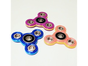 small m8 hex nut fidget spinner toys & games 3d print model - Mito3D