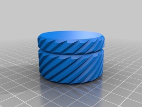 sprial-geriffeltes Feld Container box rigded 3d print model - Mito3D