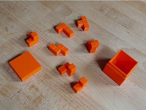 soma cubo La stampa 3d di puzzle 3d print model - Mito3D