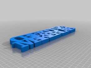 makerlab de texto las esculturas personalizado 3d print model - Mito3D