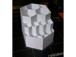 hexagon tool holder holders & boxes 3d print model - Mito3D