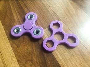 m10 nut spinner toys & games fidget toy m10-15 3d print model - Mito3D