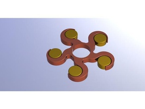 apollos flare spinner - edc light mechanical toys fidget toy 3d print model - Mito3D