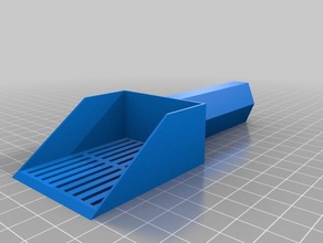 tamizar cuchara herramientas de mano aguafiestas arena recoger producto scoop tamiz 3d print model - Mito3D